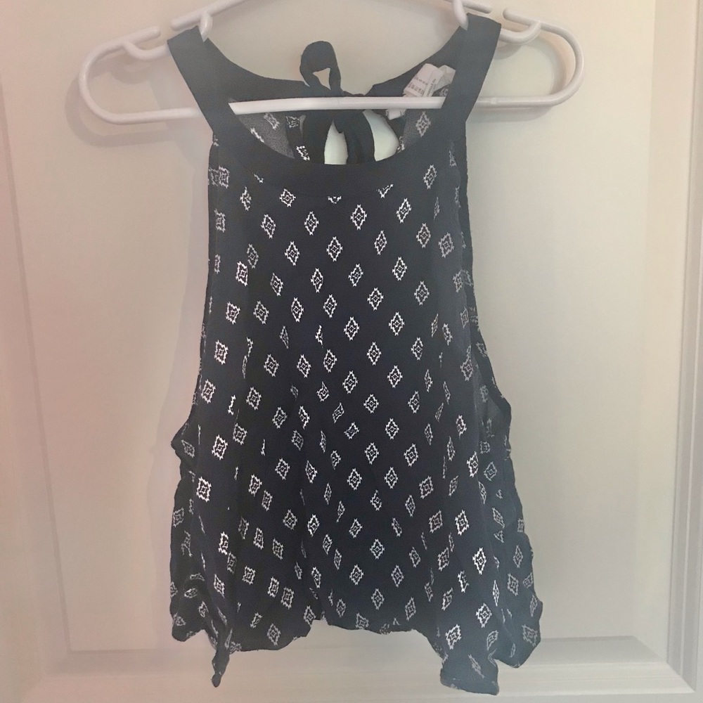 Navy Blue Halter Top